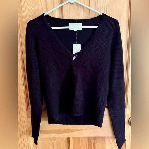 Pinque Size Small Long Sleeve Black Sweater  Boho Chic Size Small Witchy Modest - Picture 1 of 10